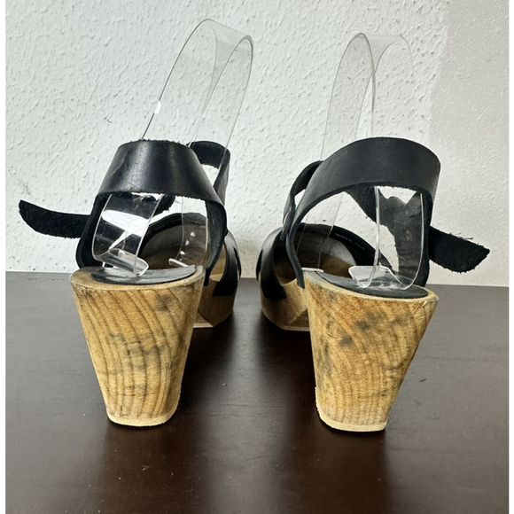 Sanita Wood Matrix Square Flex Sandal 39/8 Women’s Toe Separator Toe Gripper - Picture 7 of 12